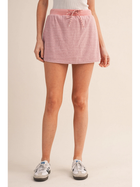 Blush Court Terry Skort