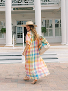 Rainbow Plaid Oasis Dress