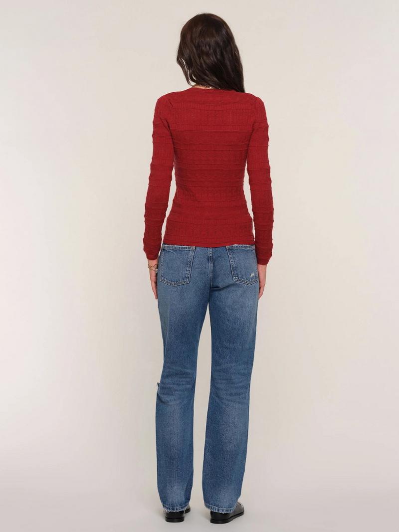 Daisy Pointelle Knit Top