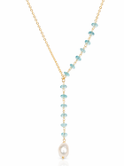 Seabreeze Pearl Lariat Necklace
