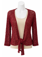 Popcorn Knit Short Shrug