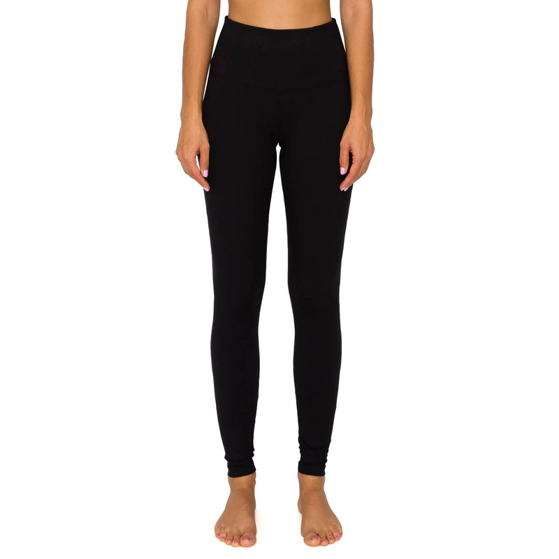 5" Yoga Band Premium Solid Activewear Leggings