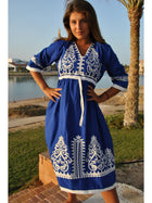 Aegean Embroidered Dress