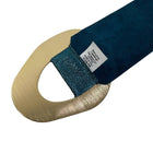 Metallic Leather Suede Belt w/ wide buckle