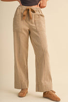 Harvest Stripe Wide-Leg Pants