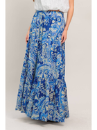 Santorini Tides Maxi Skirt