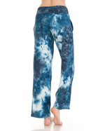 Buttery Soft Blue Multi  Pajama Pants with Drawstring