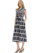 Sleeveless Tie Front Midi Dress