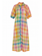Rainbow Plaid Oasis Dress