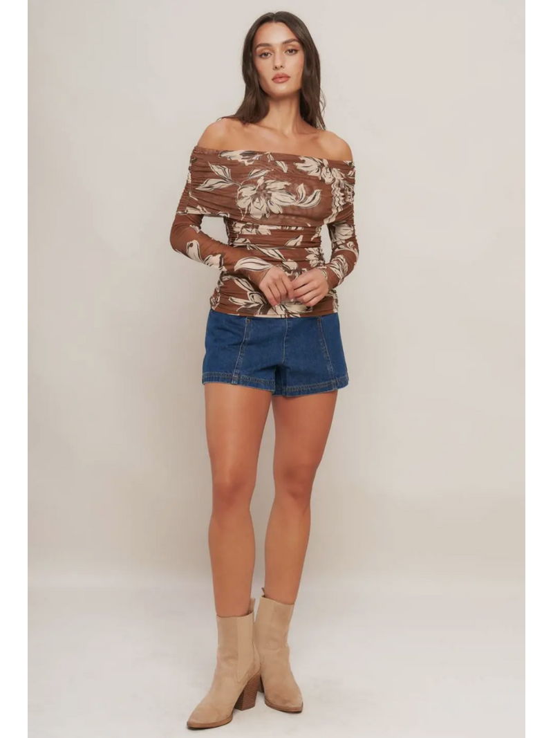 Havana Nights Off-Shoulder Top