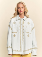 Golden Hour Embroidered Denim Shacket