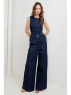 Studio Wide-Leg Denim Trouser