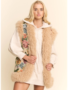 Garden Muse Jacquard Faux Fur Vest