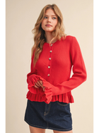 Poppy Red Cardigan