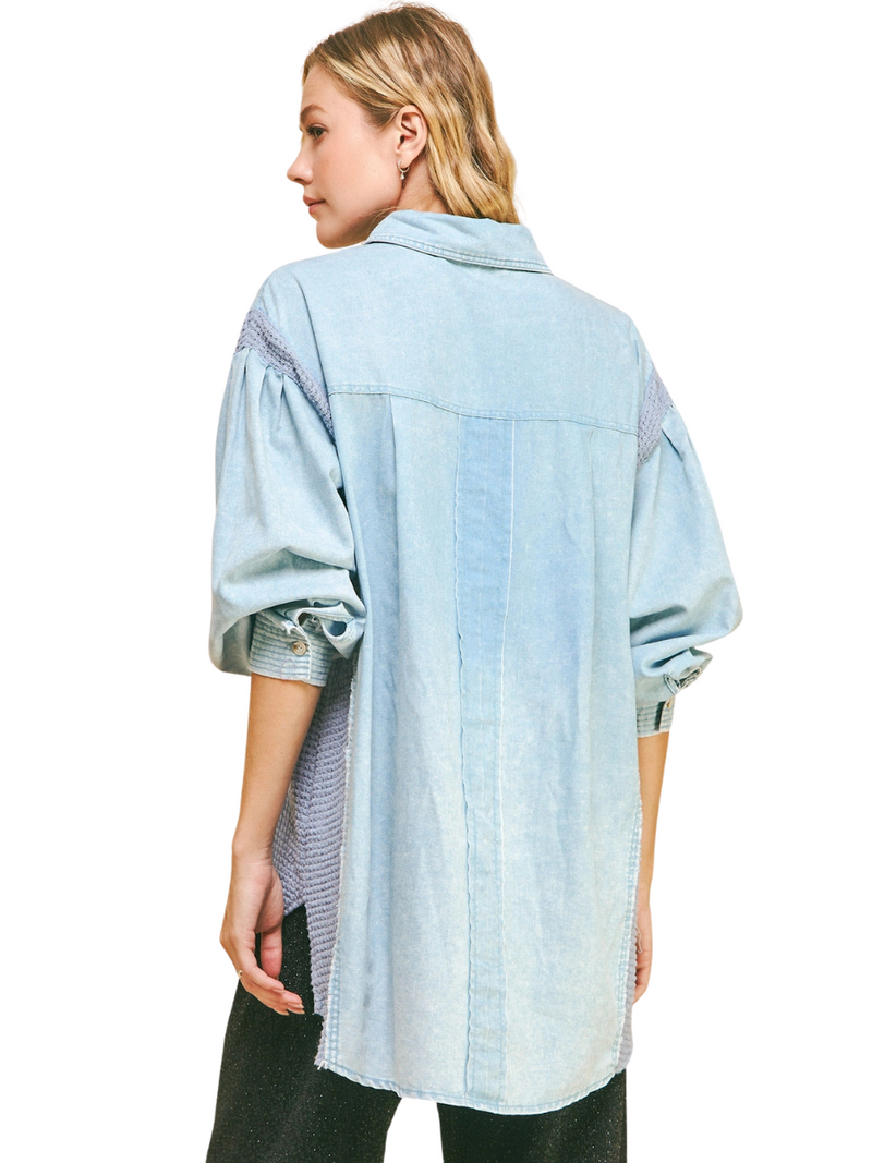 LS Button Down Denim Shirt