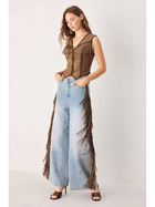 High Desert Fringe Wide Leg Jeans