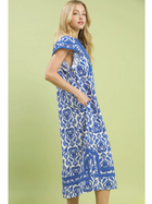 Blue Willow Midi Dress