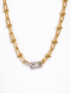 Luxe Link Pavé Clasp Necklace