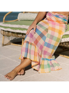 Rainbow Plaid Vienna Sarong
