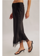 Romance Lace Trim Maxi Skirt