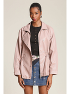 Blush Pink Faux-Ever Leather™ Anorak