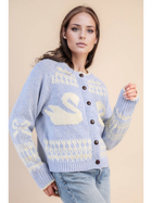 Bluebird Swan Cardigan