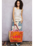 LOVE Bandana Quilted Tote Bag