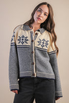 Nordic Snowflake Cardigan Jacket