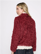 Faux Feather Cabernet Jacket