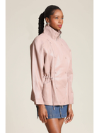 Blush Pink Faux-Ever Leather™ Anorak