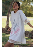 Angel Terry Mesh Layer Dress