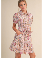 Blush Garden Shirt Dress