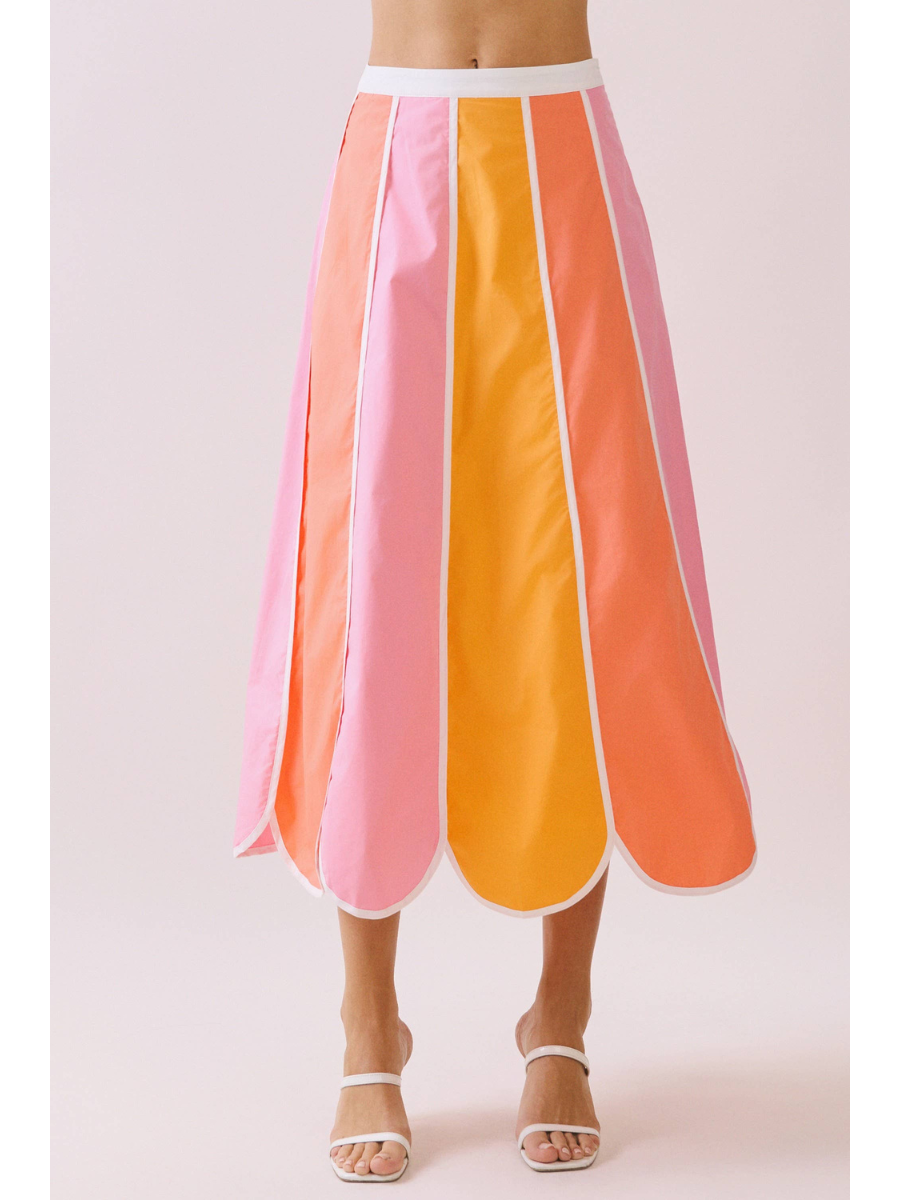 Sunset Sorbet Midi Skirt – Grace & Joy Clothing Co.