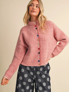 Color Pop Button Cardigan