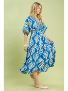Cerulean Breeze Tiered Midi Dress