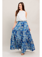 Santorini Tides Maxi Skirt