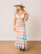 Rainbow Plaid Vienna Sarong