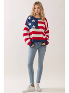 Stars & Stripes Lightweight Knit Sweater