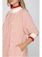 Cherry Stripe Sporty Shift Dress