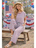 Americana Striped Lounge Set