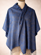 Subtle Floral and Elephant Pashmina