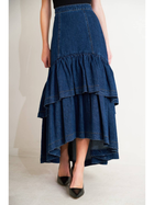 Prairie Belle Tiered Denim Skirt