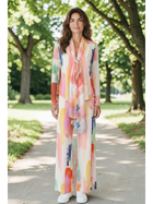 Sunset Color Splash Wide Leg Pants