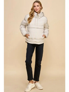 Gingham Pull Over Puffer Jacket