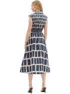Sleeveless Tie Front Midi Dress