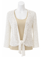 Popcorn Knit Short Shrug