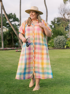 Rainbow Plaid Oasis Dress