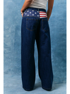 Stars & Stripes Wide Leg Jeans
