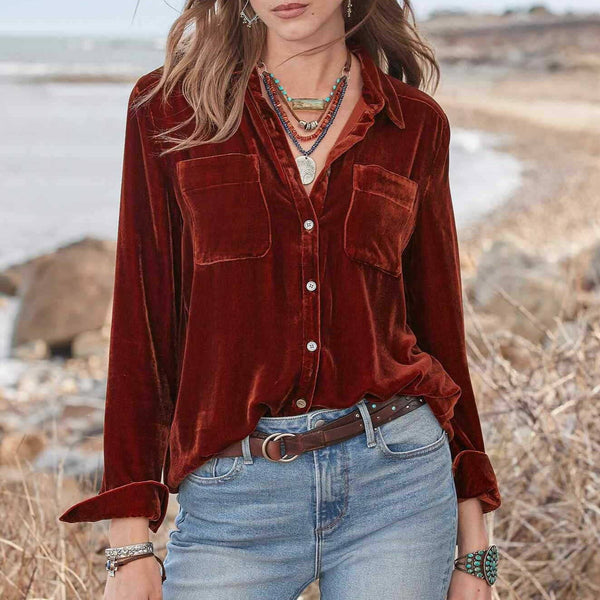 Versatile Velvet Shirt