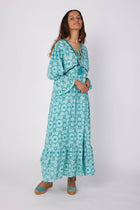 Brigida Green Resort Wear Maxi Dress